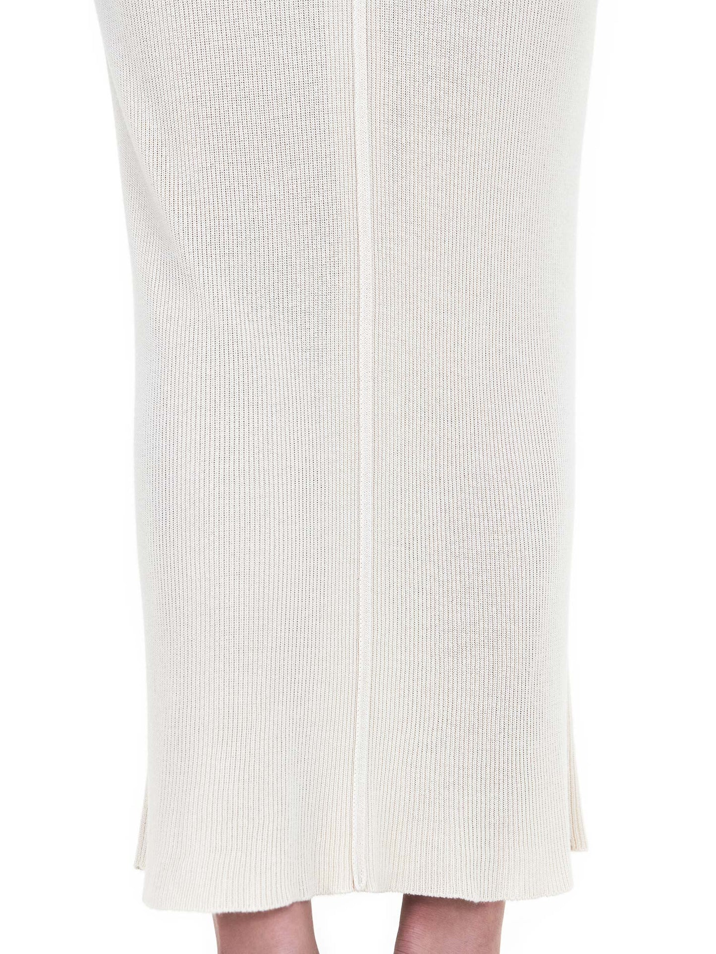 OFF-WHITE SLIM LONG KNIT TANK DRESS