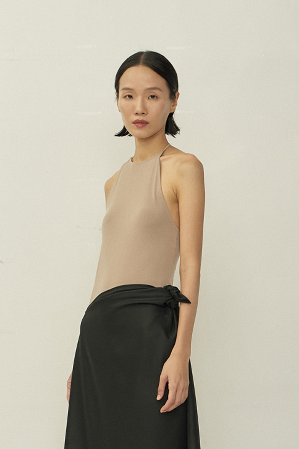 NUDE SKINNY APRON TOP (MADE TO ORDER)