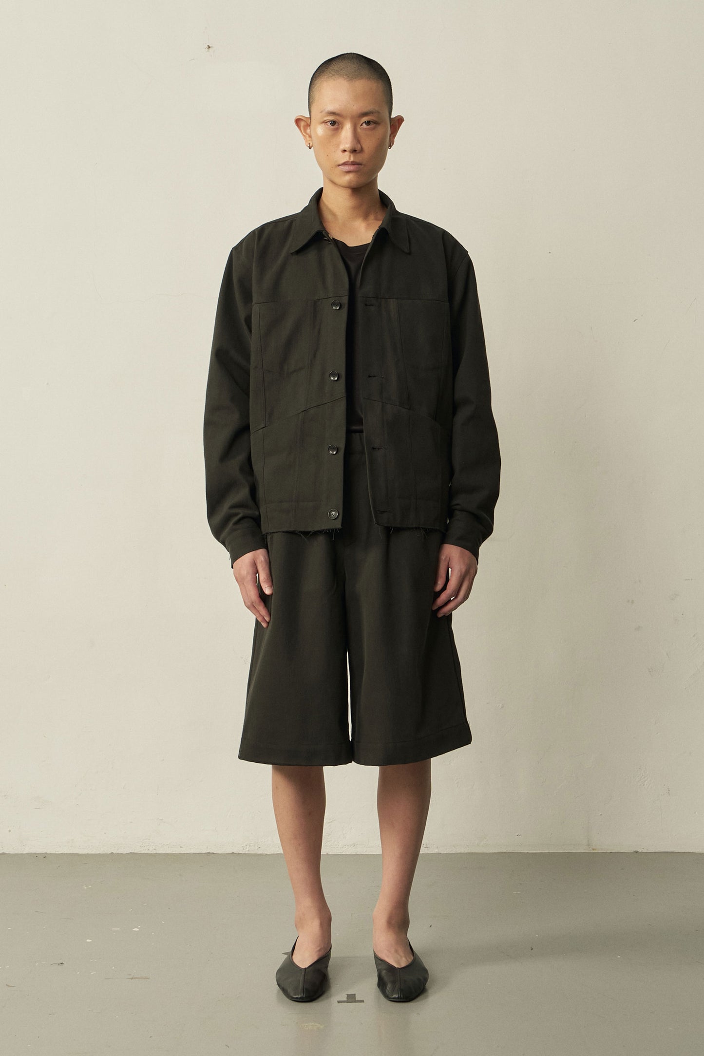 BLACK COTTON DENIM JACKET