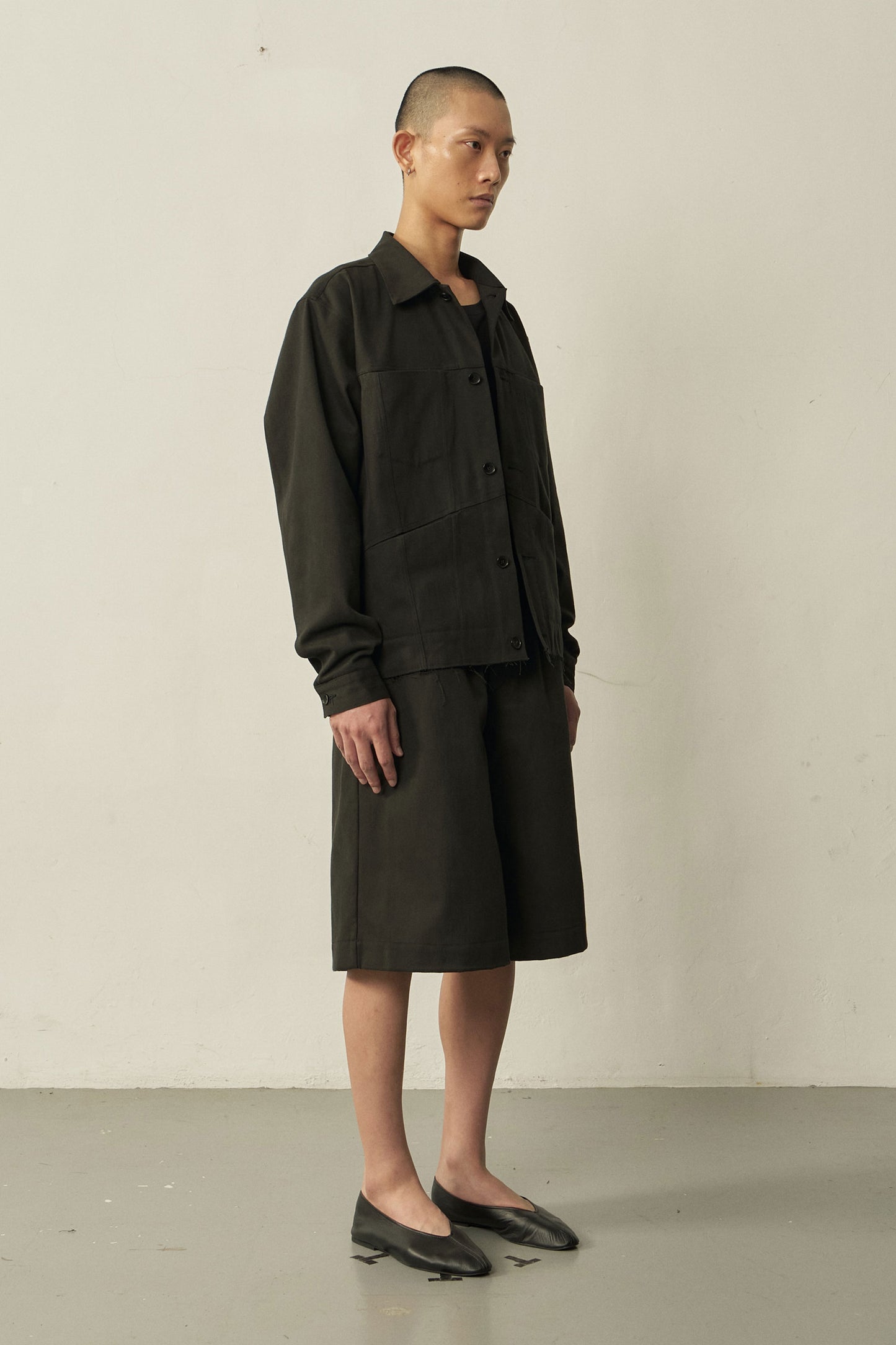 BLACK COTTON DENIM JACKET