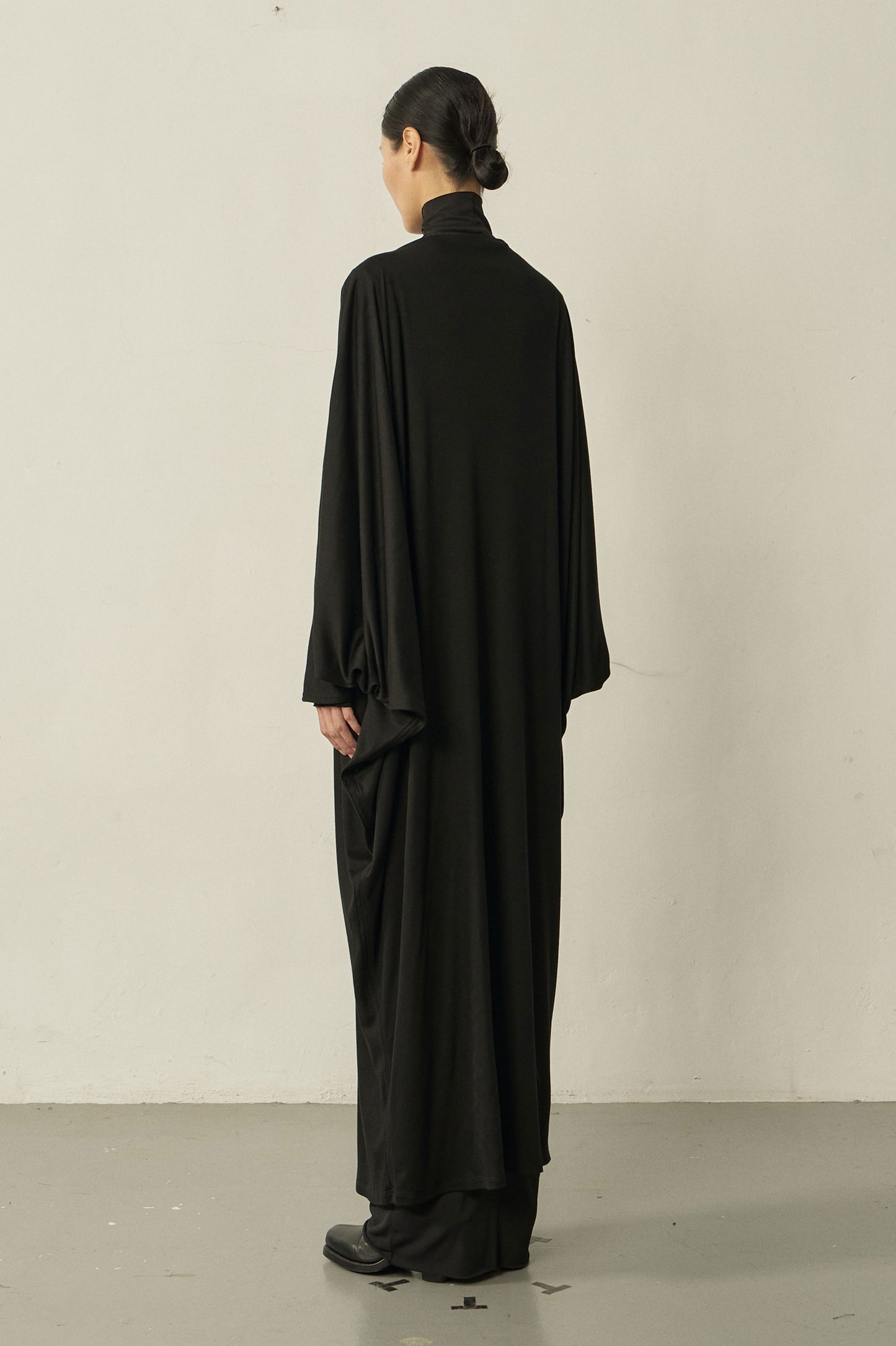 BLACK TENCEL TRIANGLE DRESS