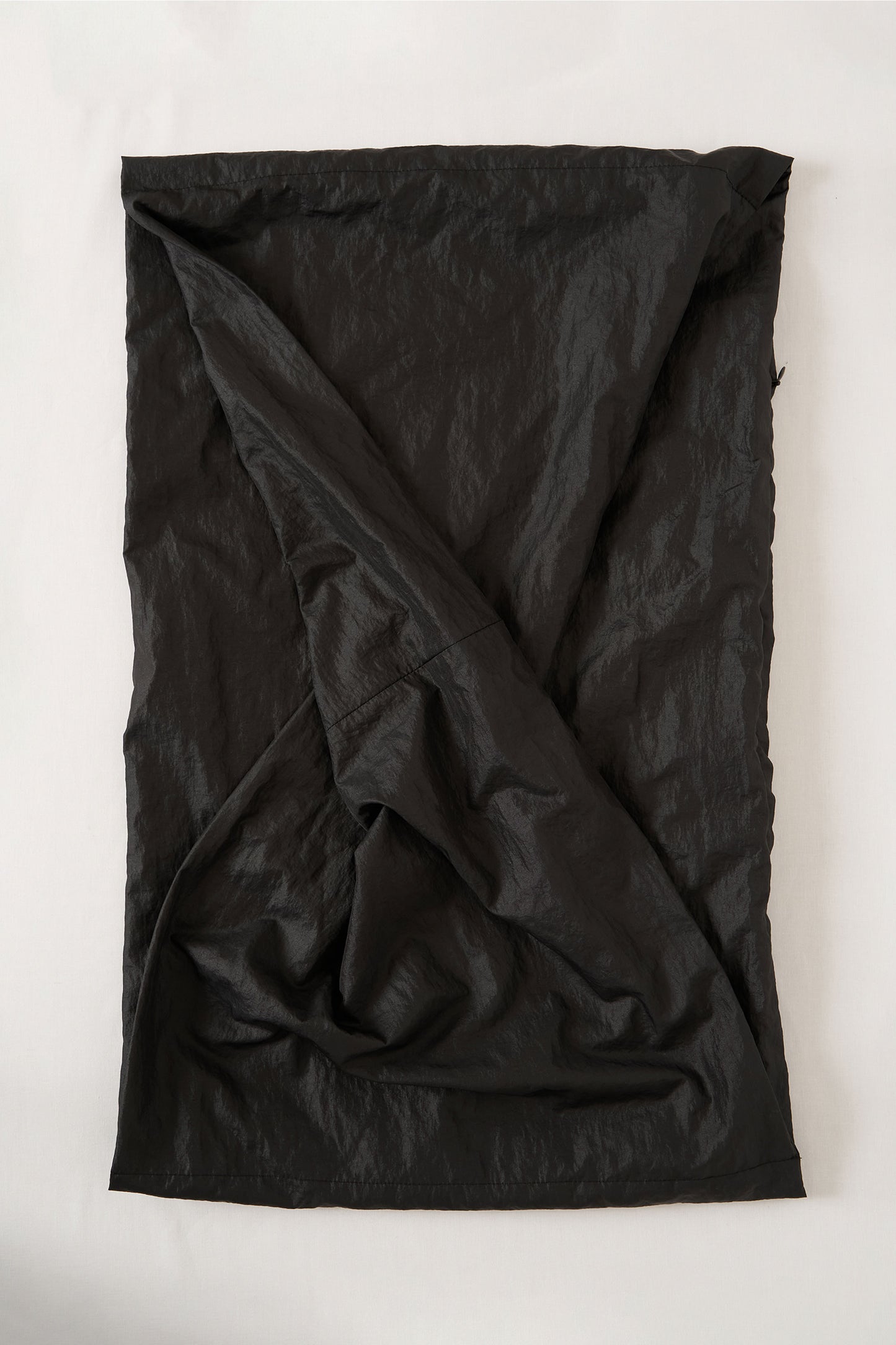 BLACK NYLON SCARF BAG