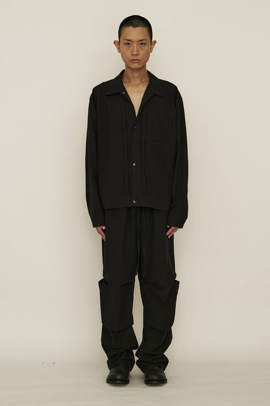 BLACK COTTON DENIM JACKET TYPE 1