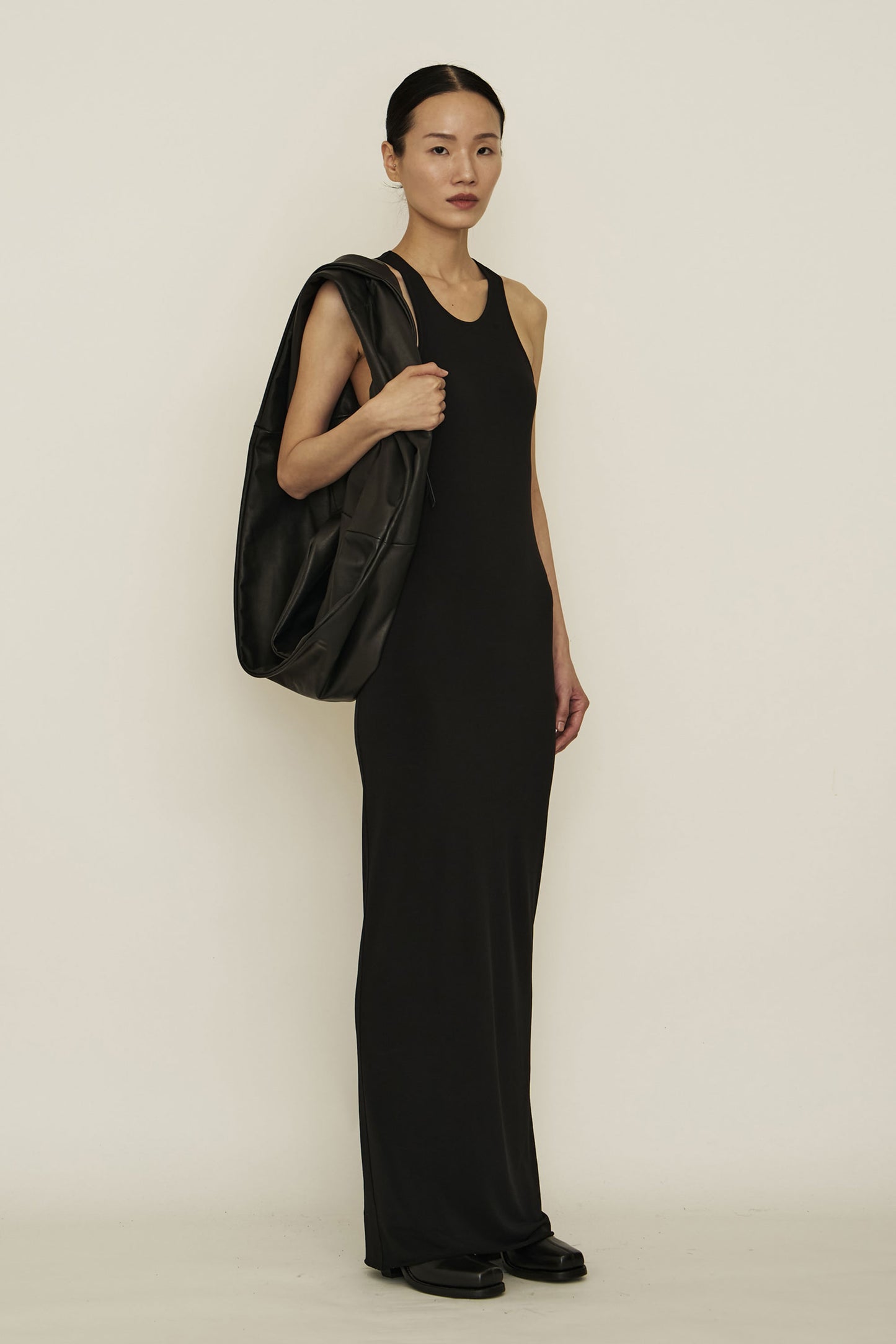 BLACK SKINNY TANK MAXI DRESS (MADE TO ORDER)