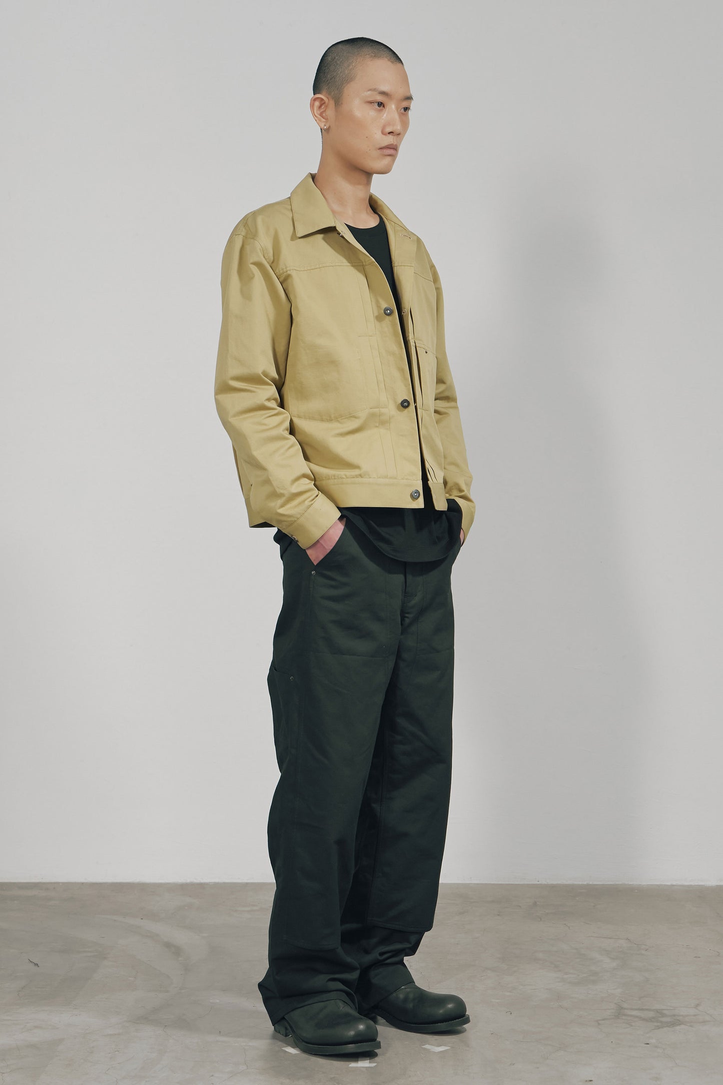 KHAKI COTTON TWILL JACKET TYPE1 (MADE TO ORDER)