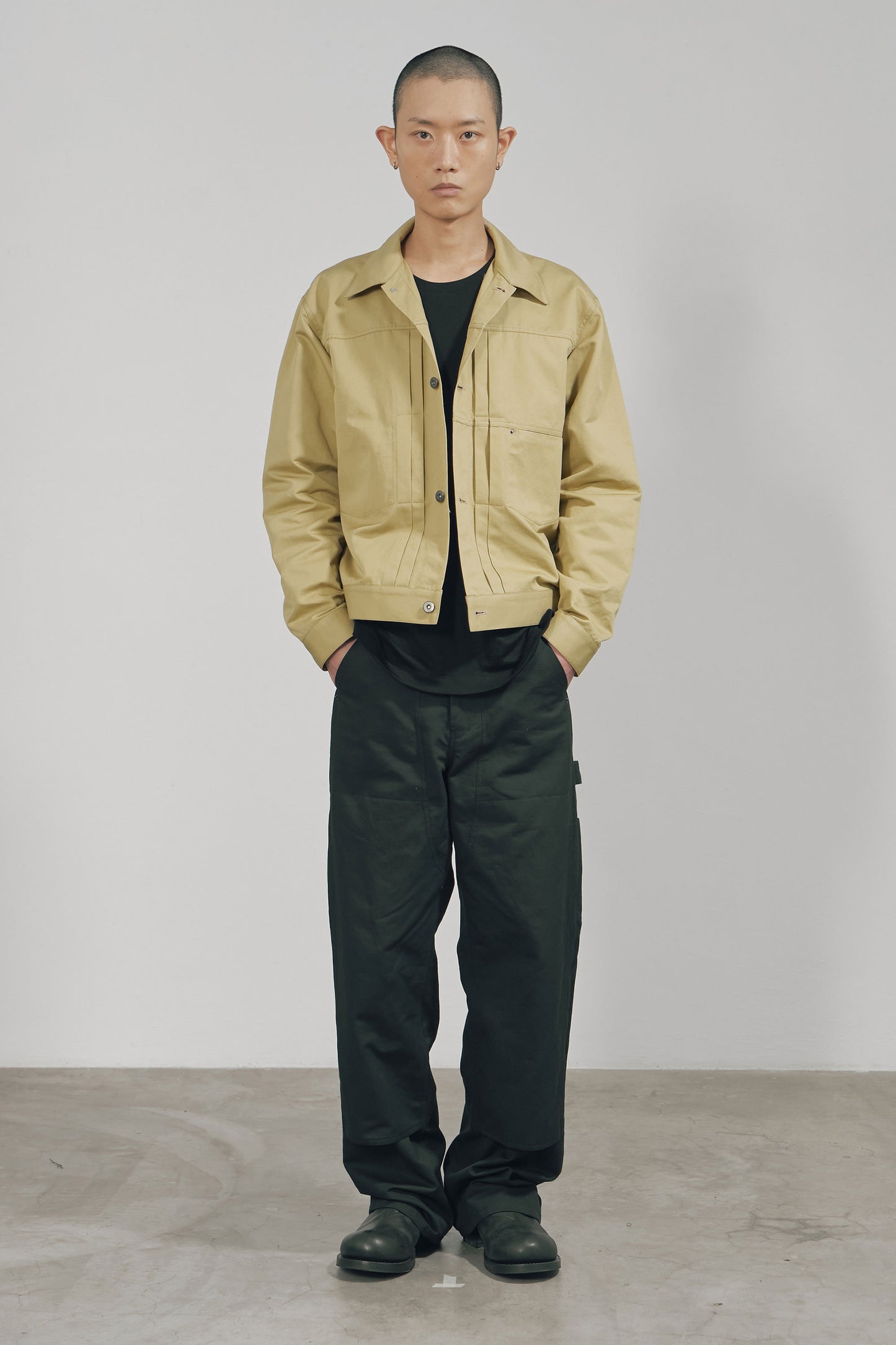 KHAKI COTTON TWILL JACKET TYPE1 (MADE TO ORDER)