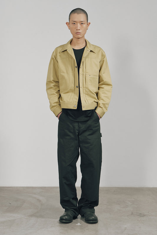 KHAKI COTTON TWILL JACKET TYPE1 (MADE TO ORDER)