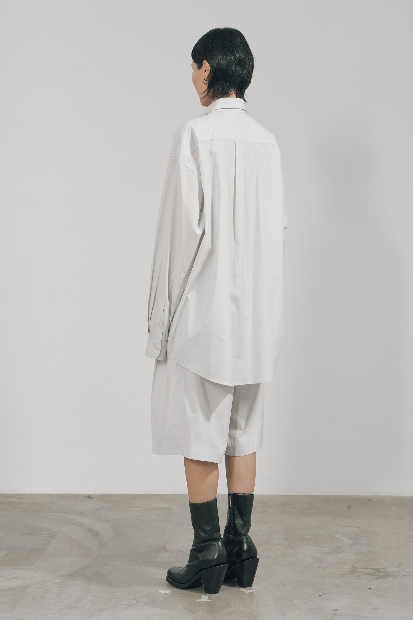 WHITE STRIPE COTTON SHIRT