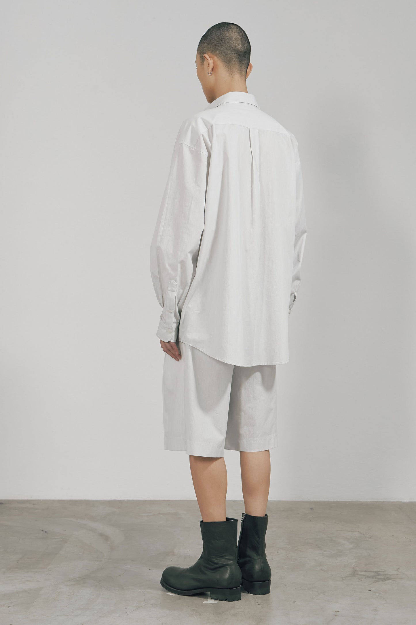 WHITE STRIPE COTTON SHIRT