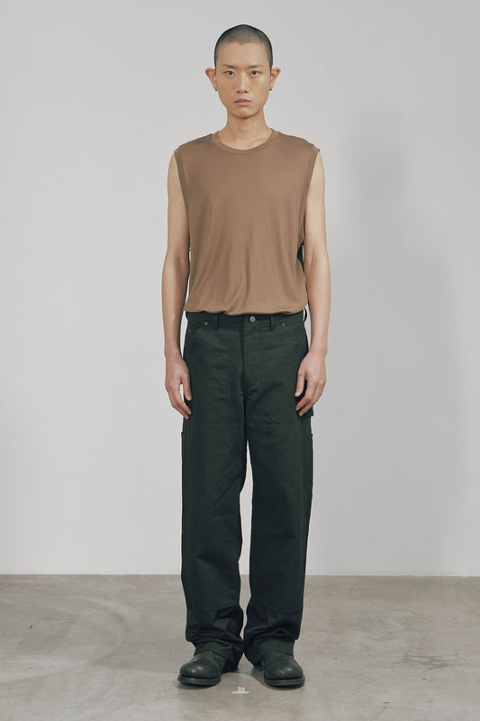 BLACK COTTON TWILL PAINTER PANTS (MADE TO ORDER)