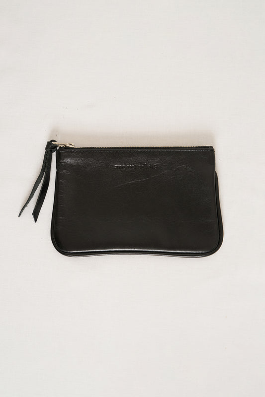 BLACK LEATHER WALLET