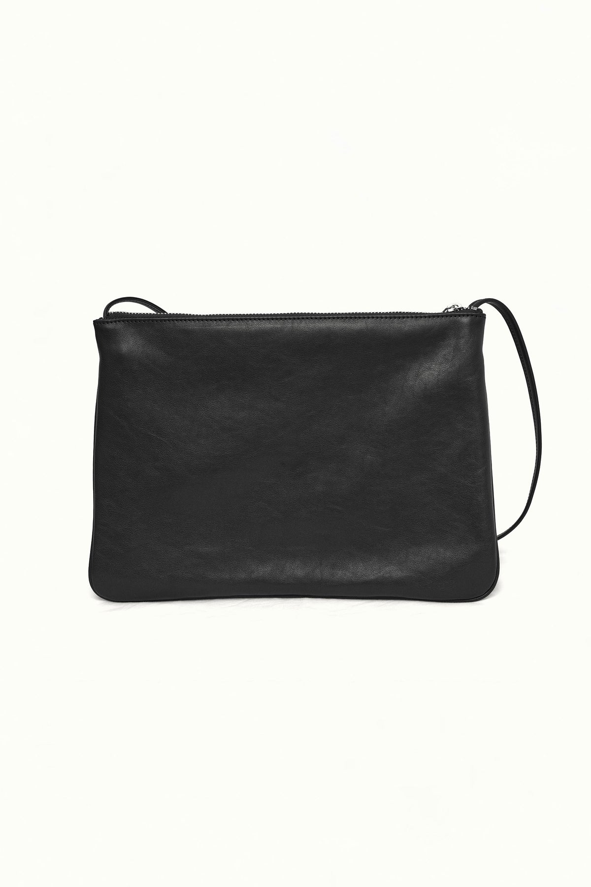 BLACK LEATHER SHOULDER BAG